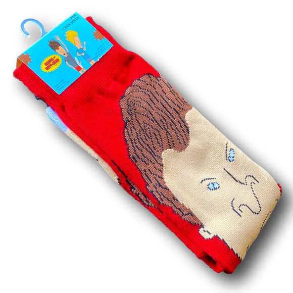 3/$20 Butthead Funny Novelty Crew Socks - NWT - Picture 4 of 4